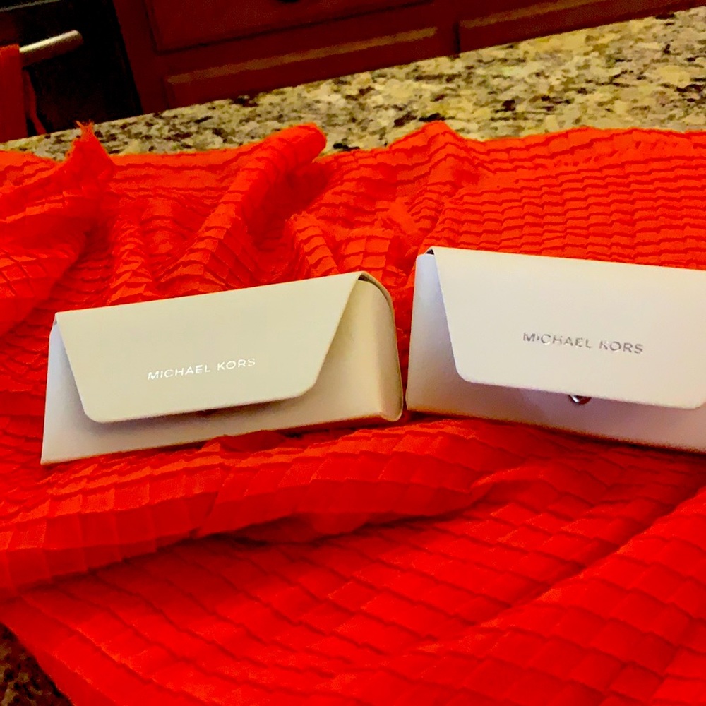 2 Michael Kors sunglass cases